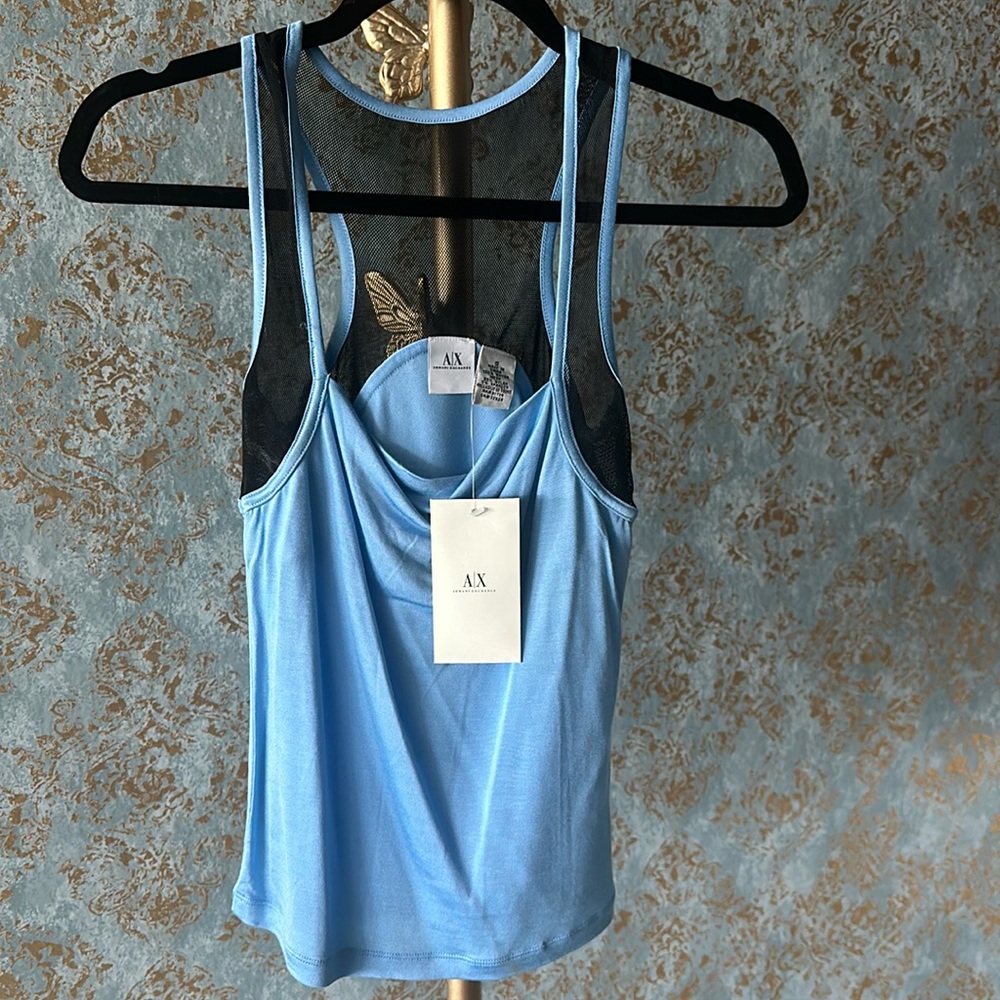 Armani Mesh Razor Back Tank